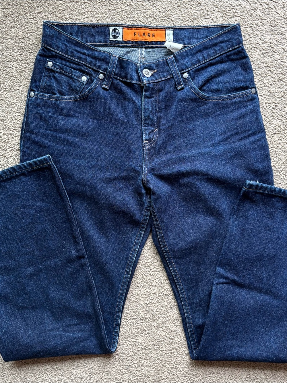 Women’s Vintage Silvertab Flared Levis Dark Wash Flare Made In USA 7 JR